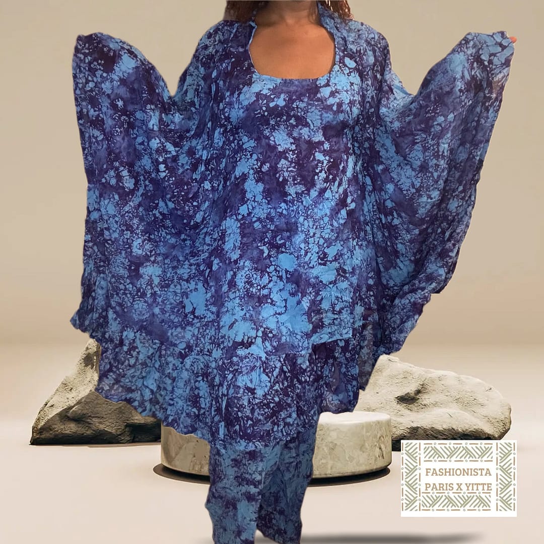 Ensemble koko dunda bleu