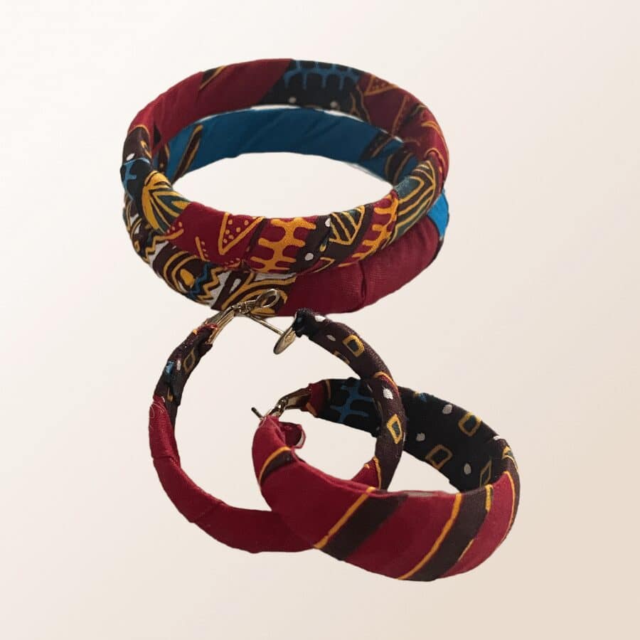 Parure bijoux en wax