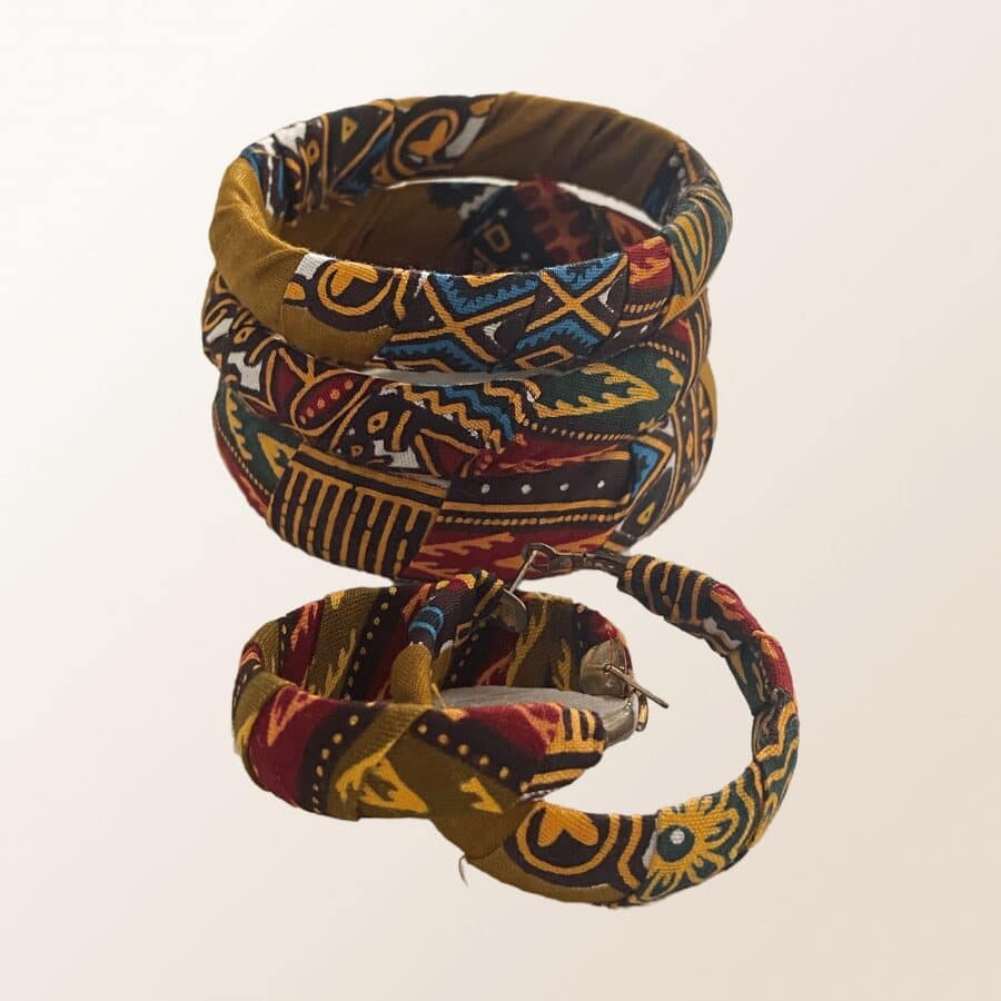 Parure bijoux en wax