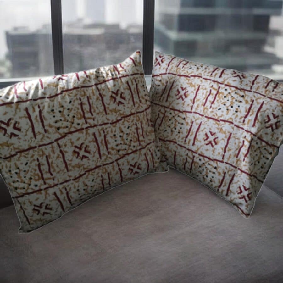 Lot de 2 Housses d'oreiller Bogolan