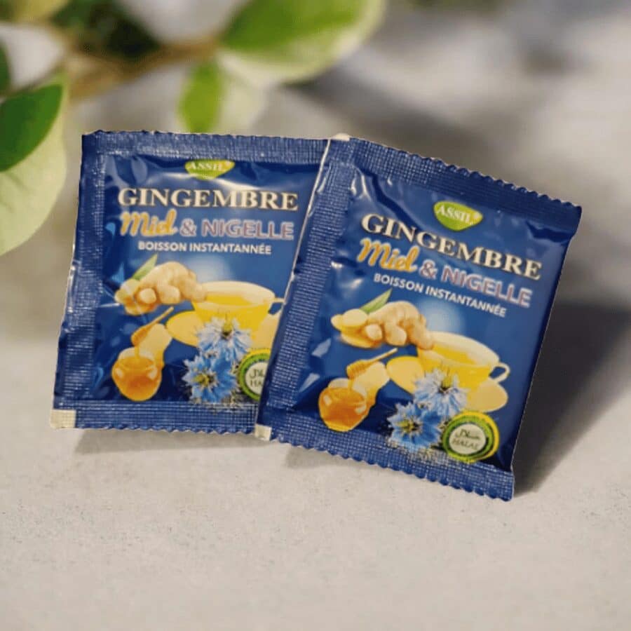 Lot de 2 sachets Infusions gingembre Miel & Nigelle