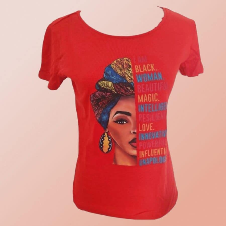T-shirt femme africaine