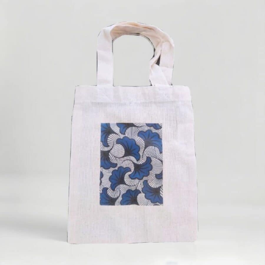 Mini totebag imprimé wax