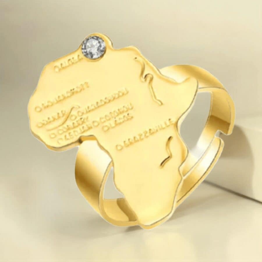 Bague carte d'afrique