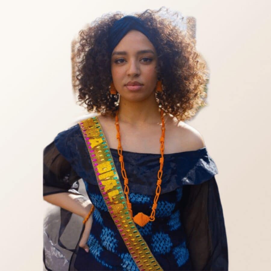 Banderole Demba Diala en strass