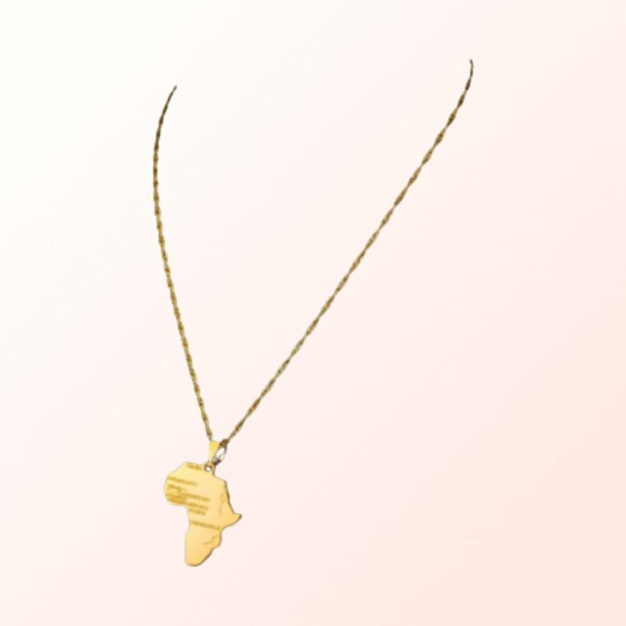 Pendentif carte d'afrique