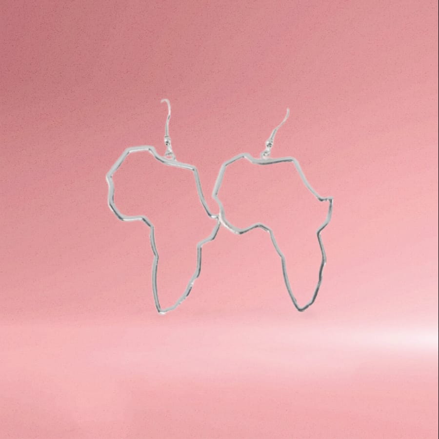 Boucles d'oreilles carte d'afrique