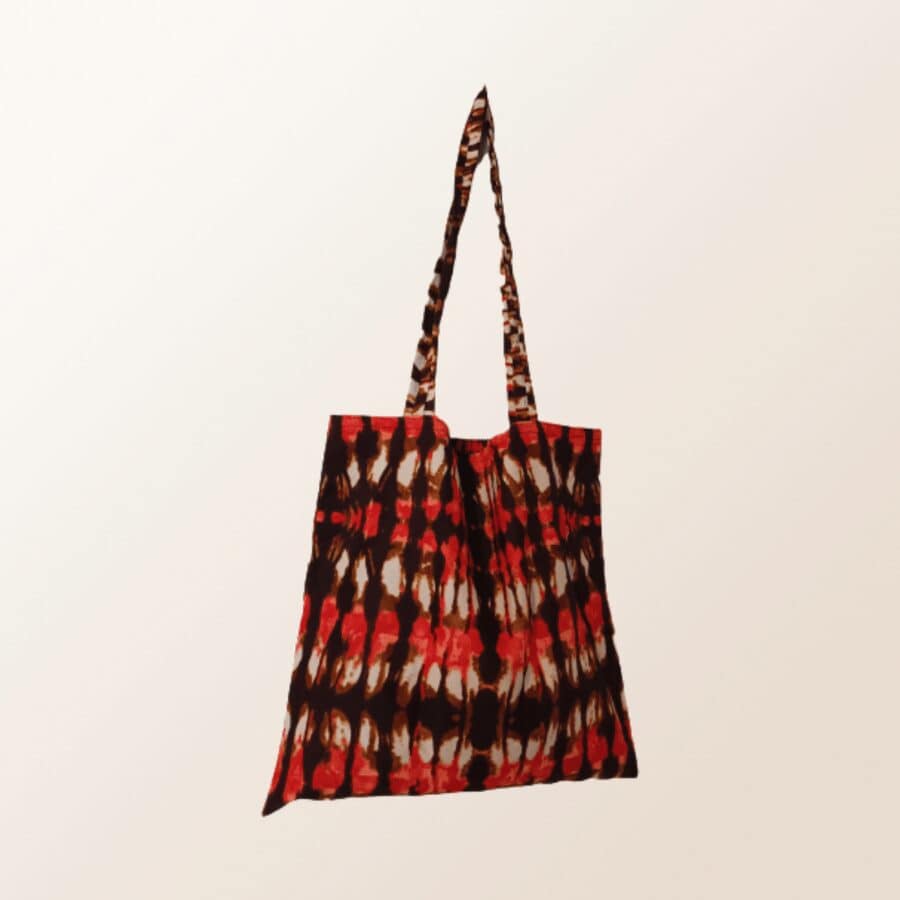 Totebag wax tie and dye