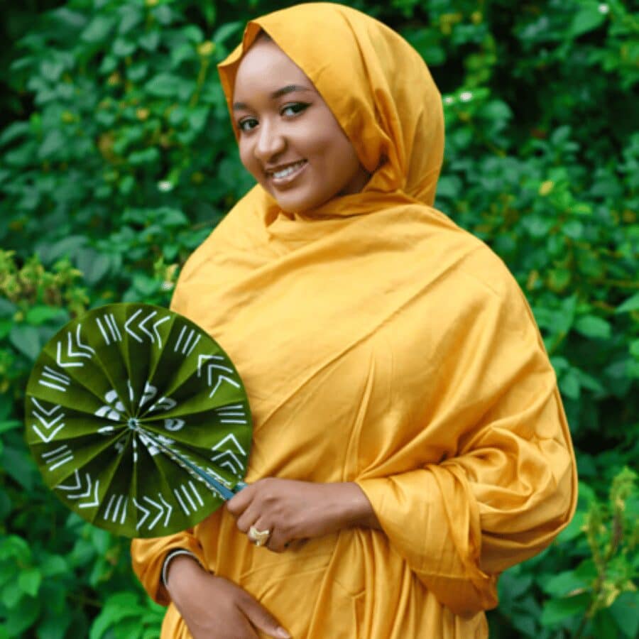 Melhfa couleur unie doré