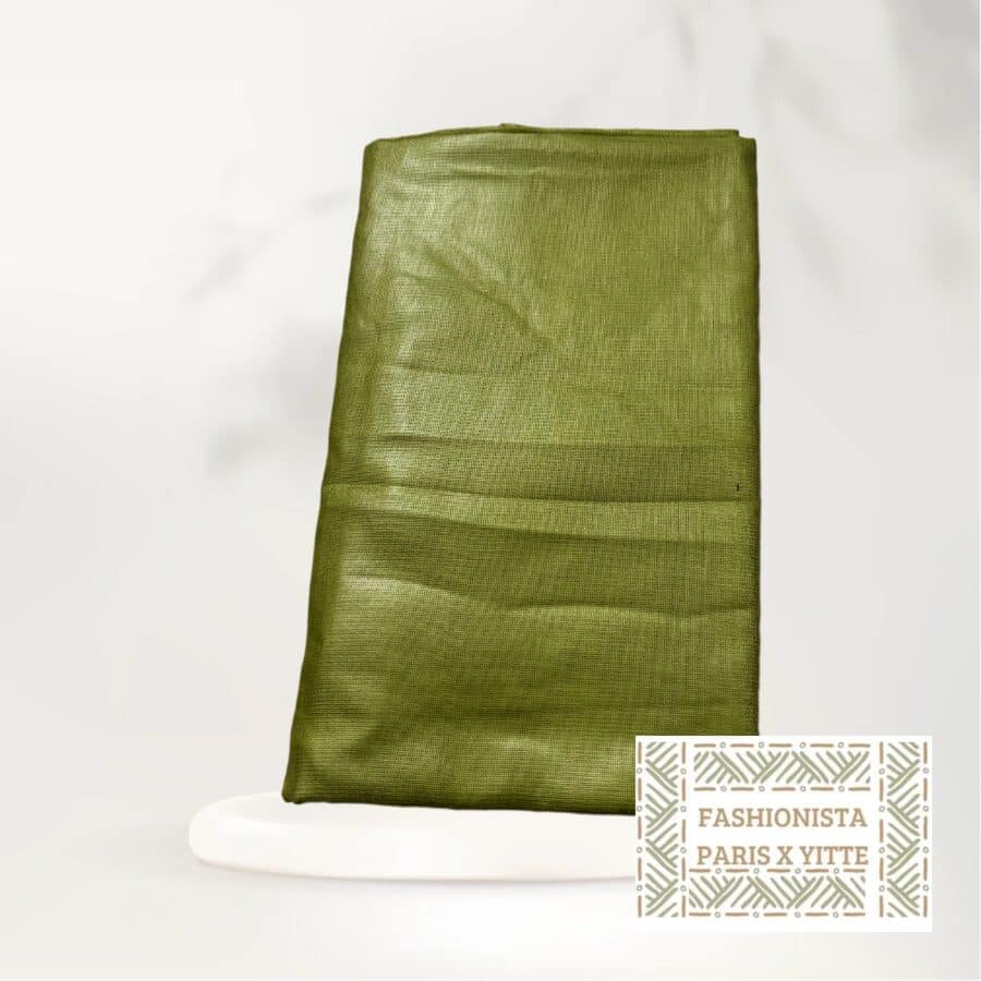 Melhfa couleur unie vert clair