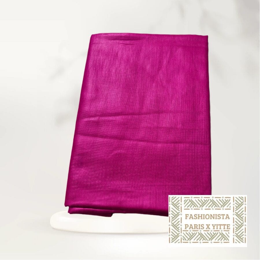 Melhfa couleur unie fuschia