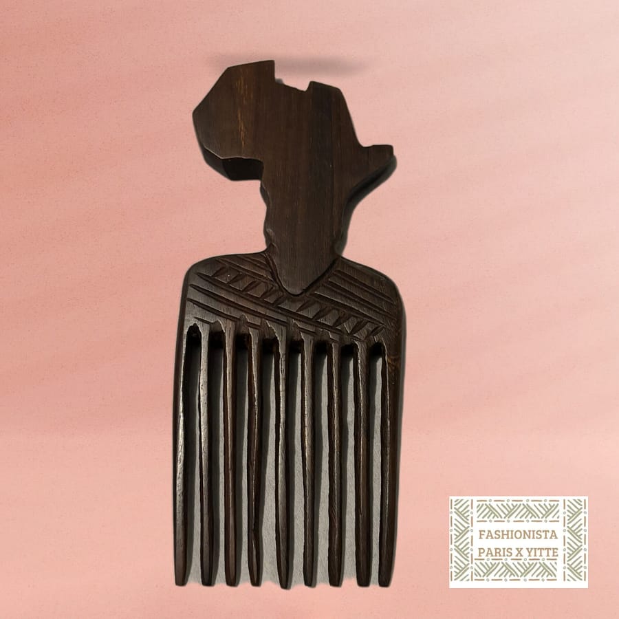 Peigne afro en bois