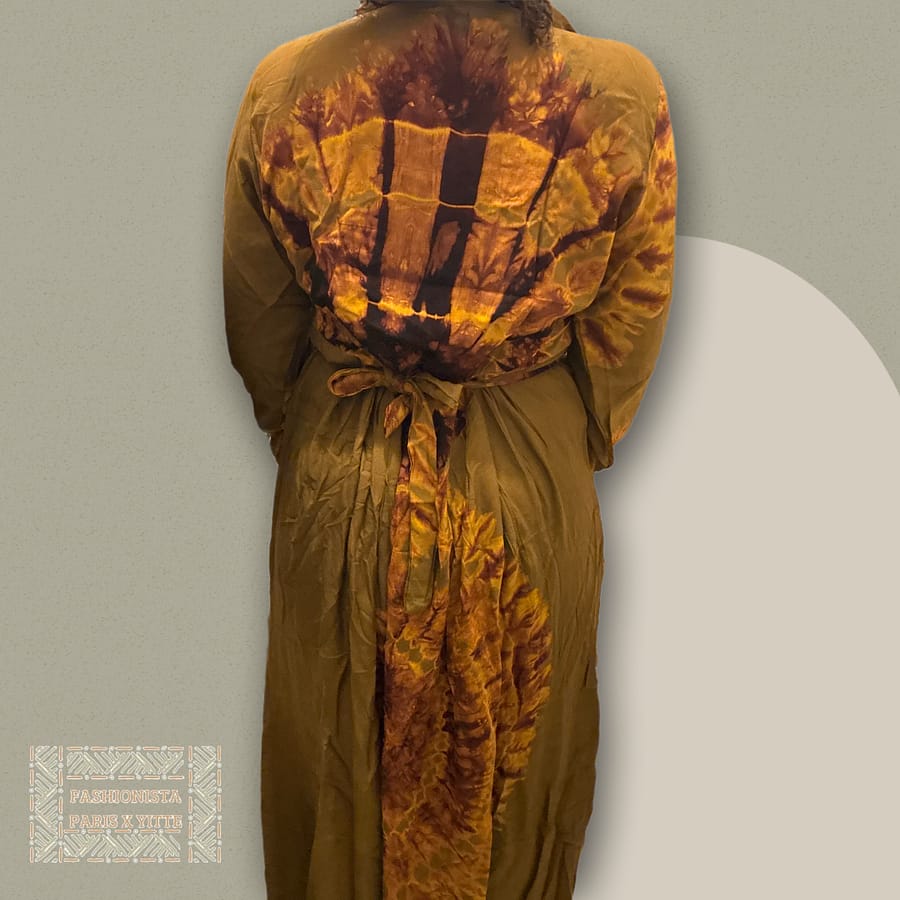 Robe longue en tissu Melhfa