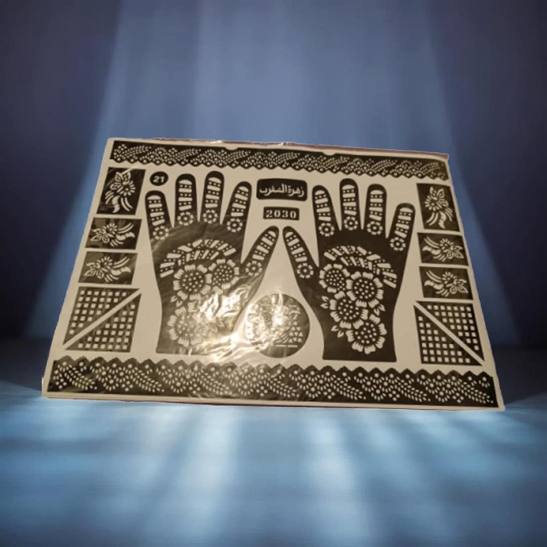 Feuilles de tatouage henné