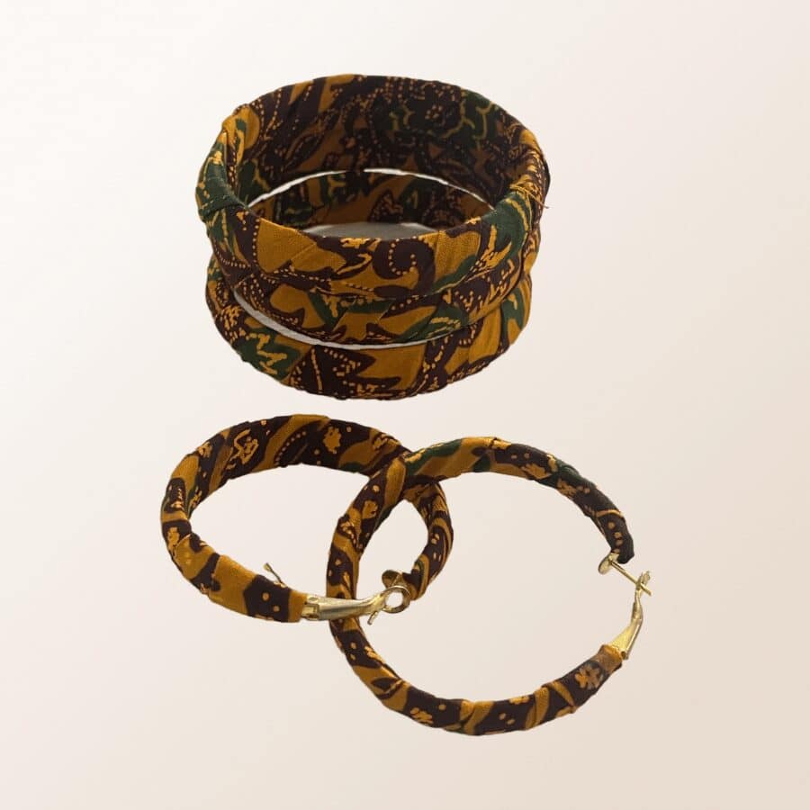 Parure bijoux en wax