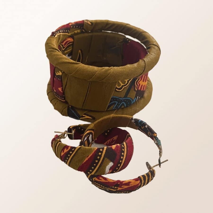 Parure bijoux en wax