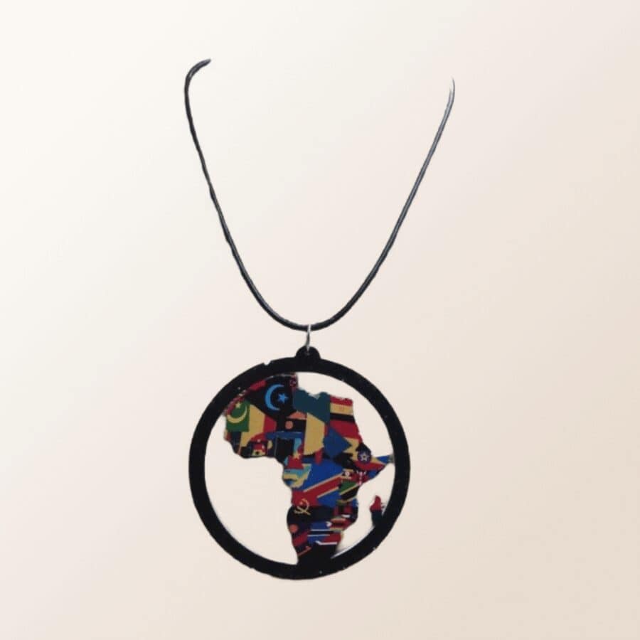 Collier carte d'afrique