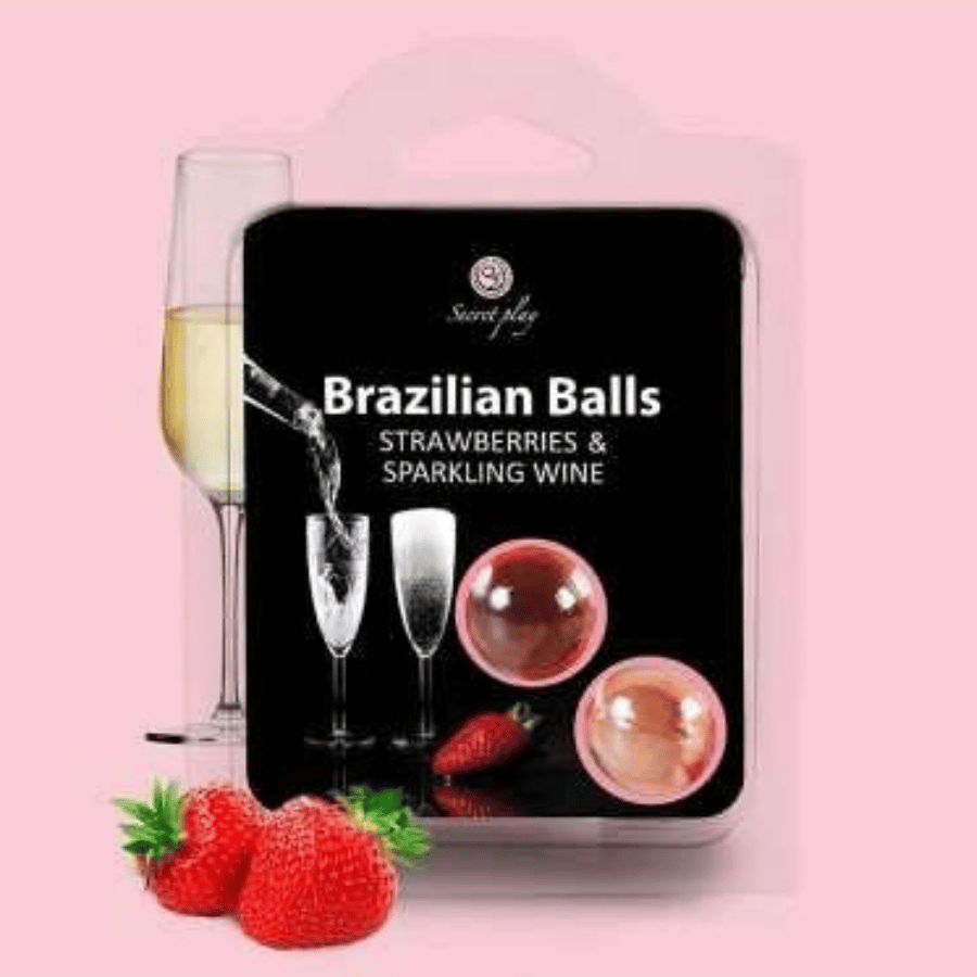 Duo de boules brésiliennes fraise et champagne