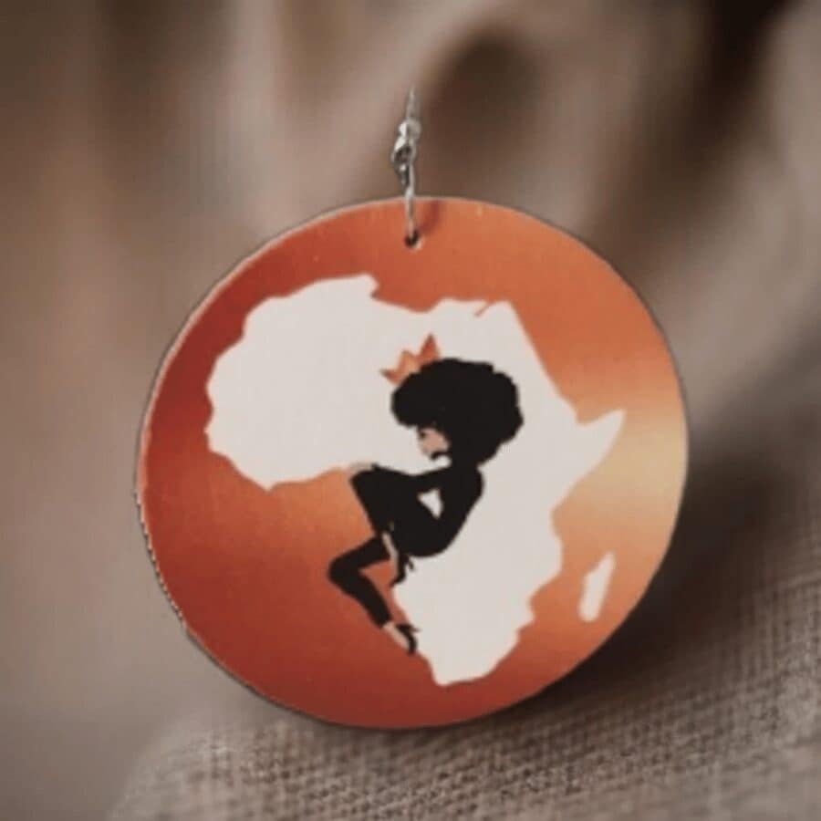 Boucles d'oreilles girl in Africa