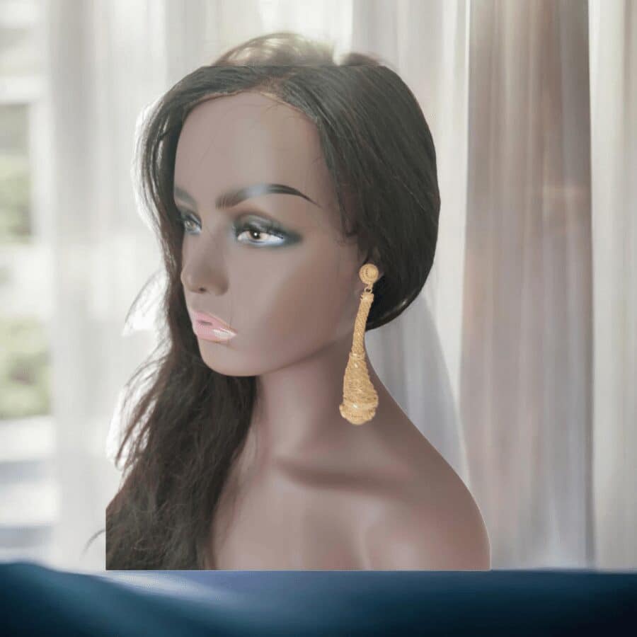 Boucles d'oreilles trempé or 2g