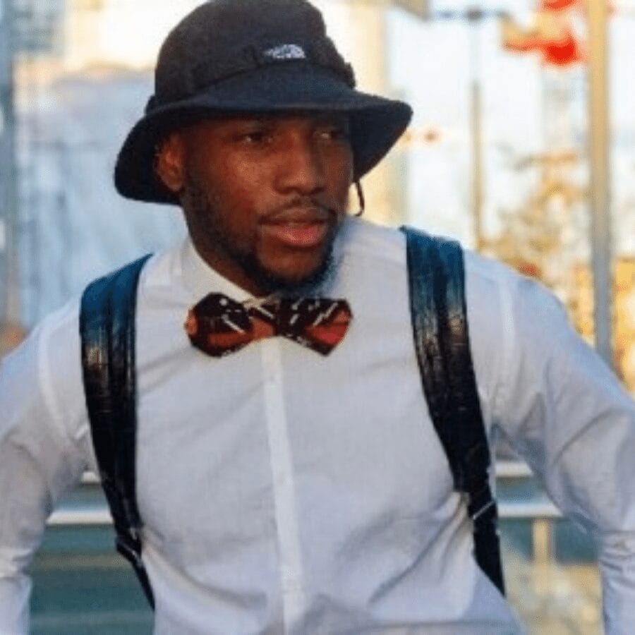 Ensemble noeud de papillon+ serviette en wax