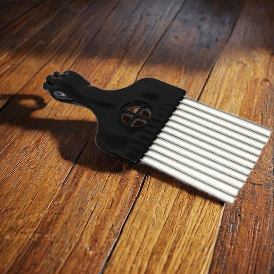 Peigne afro métallique