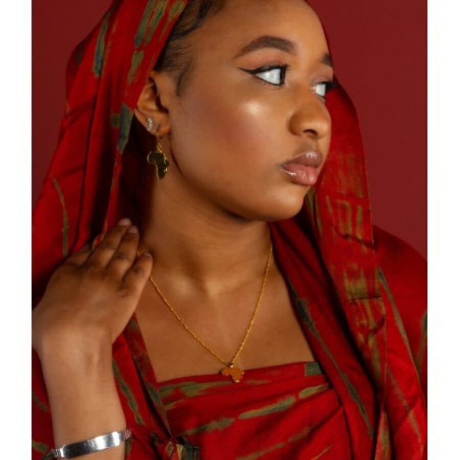 Pendentif carte d'afrique