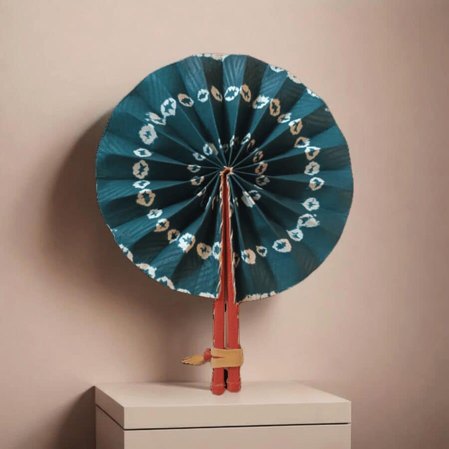 Eventail bakelia les tons verts