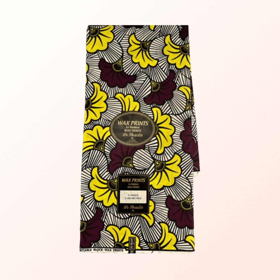 Tissu wax fleurs de mariage