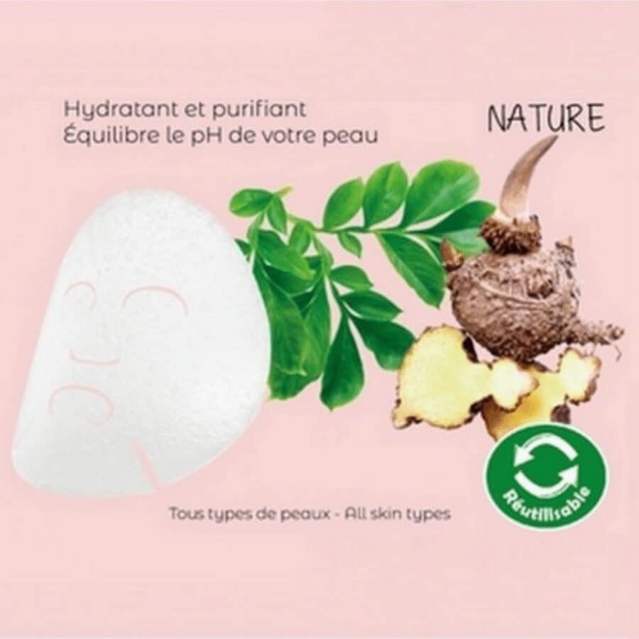 Masque visage Konjac naturel hydratant