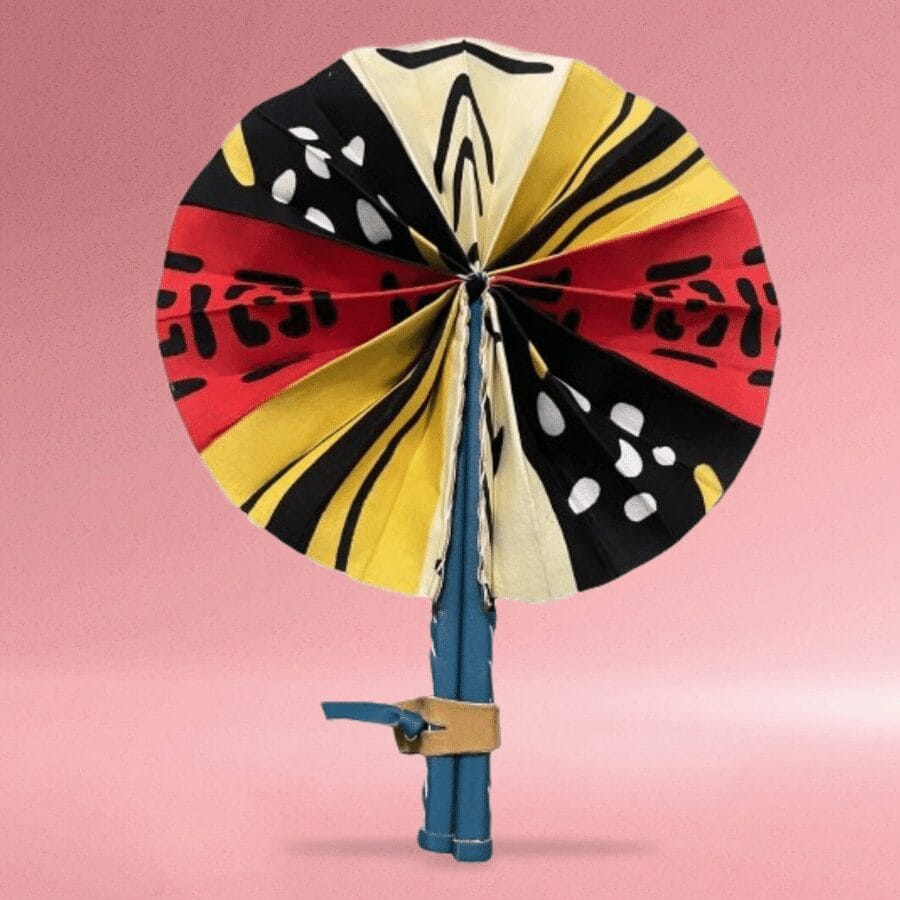 Eventail Bakelia Les tons multicolore