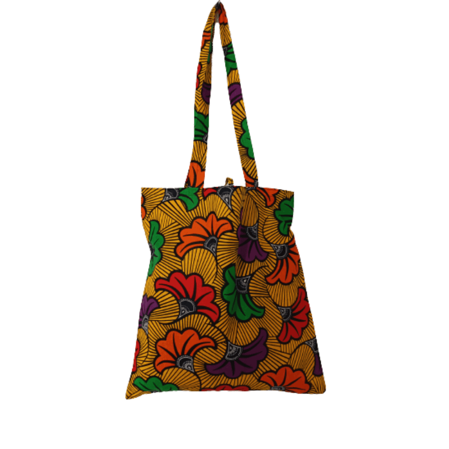 Totebag wax fleurs de mariage