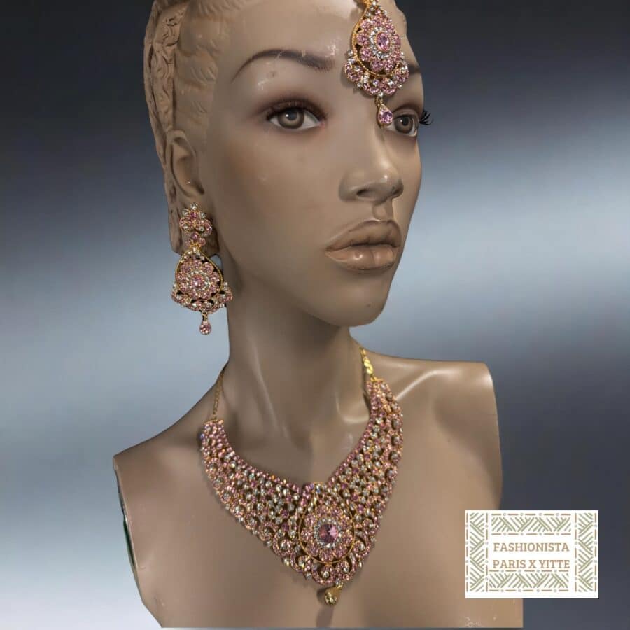 Parure bijoux dubai rose
