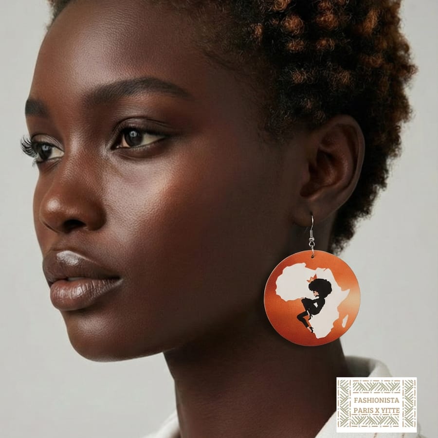 Boucles d'oreilles a girl in africa