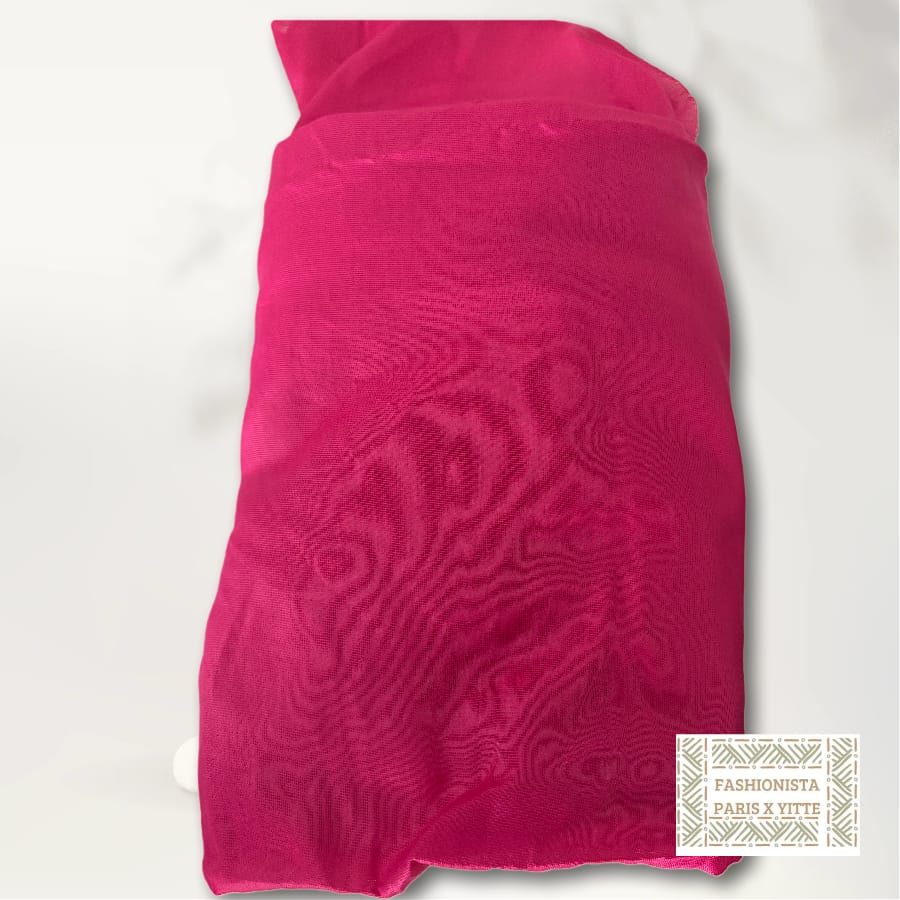 Melhfa couleur unie rose